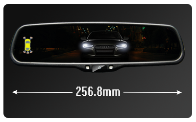 10 polegadas auto escurecimento do monitor espelho retrovisor com sensor de estacionamento, AD-10DP